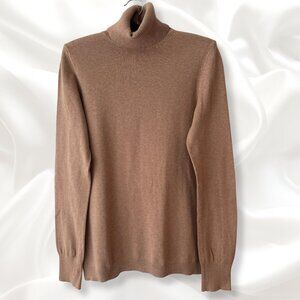 Vintage GAP Lightweight Beige Tan Turtleneck Sweater | Women’s Size Medium